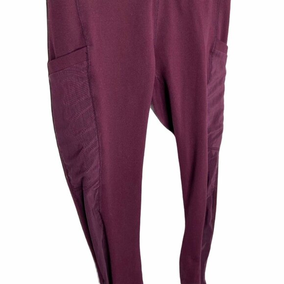 Fabletics On-The-Go High-Waisted Legging Womens size XS Color Plum - Picture 8 of 11